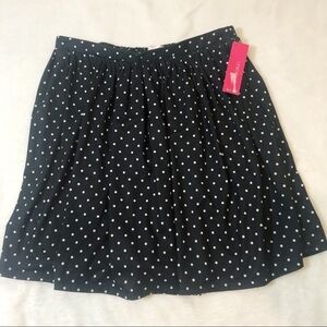 ⭐5 for $25 Xhilaration Polka dot Pull Up Circle Skirt, Elastic Waistband